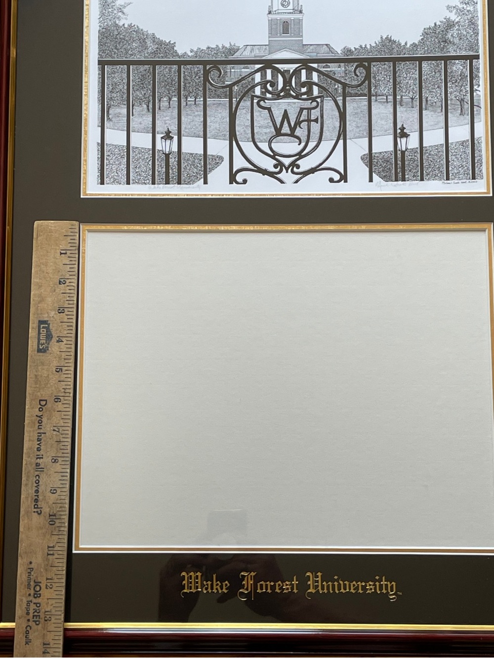 NWOT UNIVERSITY FRAMES Wake Forest Diploma Frame Campus Picture Double Opening - Picture 16 of 16